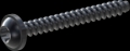 screw for plastic: Screw STS-plus KN6038 1.4x12 - T5 steel, hardened 10.9 Zinc-Nickel-plated,  baked, passivated black/ Cr-VI-free, sealed, 720 h until Fe-Corrosion