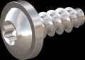 screw for plastic: Screw STS-plus KN6038 1.6x4 - T5 stainless-steel, A2 - 1.4567 Bright-pickled and passivated