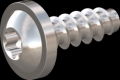 screw for plastic: Screw STS-plus KN6038 1.6x4.5 - T5 stainless-steel, A2 - 1.4567 Bright-pickled and passivated