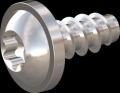 screw for plastic: Screw STS-plus KN6038 1.8x4 - T6 stainless-steel, A2 - 1.4567 Bright-pickled and passivated