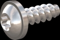screw for plastic: Screw STS-plus KN6038 1.8x5 - T6 stainless-steel, A2 - 1.4567 Bright-pickled and passivated