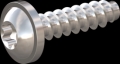 screw for plastic: Screw STS-plus KN6038 1.8x7 - T6 stainless-steel, A2 - 1.4567 Bright-pickled and passivated