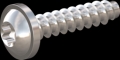 screw for plastic: Screw STS-plus KN6038 1.8x8 - T6 stainless-steel, A2 - 1.4567 Bright-pickled and passivated