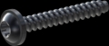 screw for plastic: Screw STS-plus KN6038 1.8x12 - T6 steel, hardened 10.9 Zinc-Nickel-plated,  baked, passivated black/ Cr-VI-free, sealed, 720 h until Fe-Corrosion