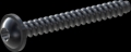 screw for plastic: Screw STS-plus KN6038 2.2x18 - T6 steel, hardened 10.9 Zinc-Nickel-plated,  baked, passivated black/ Cr-VI-free, sealed, 720 h until Fe-Corrosion
