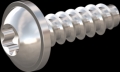screw for plastic: Screw STS-plus KN6038 2.5x8 - T8 stainless-steel, A2 - 1.4567 Bright-pickled and passivated