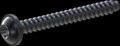 screw for plastic: Screw STS-plus KN6038 2.5x22 - T8 steel, hardened 10.9 Zinc-Nickel-plated,  baked, passivated black/ Cr-VI-free, sealed, 720 h until Fe-Corrosion