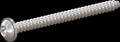 screw for plastic: Screw STS-plus KN6038 2.5x30 - T8 stainless-steel, A2 - 1.4567 Bright-pickled and passivated