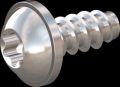 screw for plastic: Screw STS-plus KN6038 3.5x8 - T15 stainless-steel, A2 - 1.4567 Bright-pickled and passivated