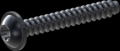 screw for plastic: Screw STS-plus KN6038 5x35 - T25 steel, hardened 10.9 Zinc-Nickel-plated,  baked, passivated black/ Cr-VI-free, sealed, 720 h until Fe-Corrosion