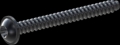 screw for plastic: Screw STS-plus KN6038 5x50 - T25 steel, hardened 10.9 Zinc-Nickel-plated,  baked, passivated black/ Cr-VI-free, sealed, 720 h until Fe-Corrosion