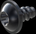 screw for plastic: Screw STS-plus KN6038 6x10 - T30 steel, hardened 10.9 Zinc-Nickel-plated,  baked, passivated black/ Cr-VI-free, sealed, 720 h until Fe-Corrosion