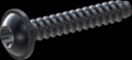 screw for plastic: Screw STS-plus KN6038 6x35 - T30 steel, hardened 10.9 Zinc-Nickel-plated,  baked, passivated black/ Cr-VI-free, sealed, 720 h until Fe-Corrosion