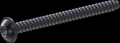 screw for plastic: Screw STS-plus KN6038 6x70 - T30 steel, hardened 10.9 Zinc-Nickel-plated,  baked, passivated black/ Cr-VI-free, sealed, 720 h until Fe-Corrosion