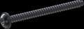 screw for plastic: Screw STS-plus KN6038 6x75 - T30 steel, hardened 10.9 Zinc-Nickel-plated,  baked, passivated black/ Cr-VI-free, sealed, 720 h until Fe-Corrosion