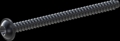 screw for plastic: Screw STS-plus KN6038 6x80 - T30 steel, hardened 10.9 Zinc-Nickel-plated,  baked, passivated black/ Cr-VI-free, sealed, 720 h until Fe-Corrosion