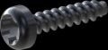 screw for plastic: Screw STS-plus KN6039 1x4.5 - T3 steel, hardened 10.9 Zinc-Nickel-plated,  baked, passivated black/ Cr-VI-free, sealed, 720 h until Fe-Corrosion