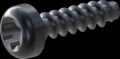 screw for plastic: Screw STS-plus KN6039 1.2x4.5 - T3 steel, hardened 10.9 Zinc-Nickel-plated,  baked, passivated black/ Cr-VI-free, sealed, 720 h until Fe-Corrosion