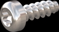 screw for plastic: Screw STS-plus KN6039 1.4x4 - T3 stainless-steel, A2 - 1.4567 Bright-pickled and passivated