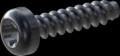 screw for plastic: Screw STS-plus KN6039 1.4x6 - T3 steel, hardened 10.9 Zinc-Nickel-plated,  baked, passivated black/ Cr-VI-free, sealed, 720 h until Fe-Corrosion
