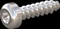 screw for plastic: Screw STS-plus KN6039 1.6x6 - T5 stainless-steel, A2 - 1.4567 Bright-pickled and passivated