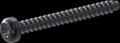 screw for plastic: Screw STS-plus KN6039 1.6x15 - T5 steel, hardened 10.9 Zinc-Nickel-plated,  baked, passivated black/ Cr-VI-free, sealed, 720 h until Fe-Corrosion
