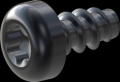 screw for plastic: Screw STS-plus KN6039 1.8x3.5 - T6 steel, hardened 10.9 Zinc-Nickel-plated,  baked, passivated black/ Cr-VI-free, sealed, 720 h until Fe-Corrosion