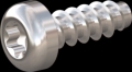 screw for plastic: Screw STS-plus KN6039 1.8x5 - T6 stainless-steel, A2 - 1.4567 Bright-pickled and passivated