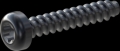 screw for plastic: Screw STS-plus KN6039 1.8x10 - T6 steel, hardened 10.9 Zinc-Nickel-plated,  baked, passivated black/ Cr-VI-free, sealed, 720 h until Fe-Corrosion