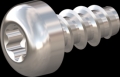 screw for plastic: Screw STS-plus KN6039 2x4 - T6 stainless-steel, A2 - 1.4567 Bright-pickled and passivated