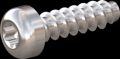 screw for plastic: Screw STS-plus KN6039 2x7 - T6 stainless-steel, A2 - 1.4567 Bright-pickled and passivated