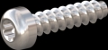 screw for plastic: Screw STS-plus KN6039 2x8 - T6 stainless-steel, A2 - 1.4567 Bright-pickled and passivated