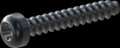 screw for plastic: Screw STS-plus KN6039 2x12 - T6 steel, hardened 10.9 Zinc-Nickel-plated,  baked, passivated black/ Cr-VI-free, sealed, 720 h until Fe-Corrosion