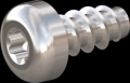 screw for plastic: Screw STS-plus KN6039 2.2x4.5 - T6 stainless-steel, A2 - 1.4567 Bright-pickled and passivated