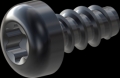screw for plastic: Screw STS-plus KN6039 2.5x5 - T8 steel, hardened 10.9 Zinc-Nickel-plated,  baked, passivated black/ Cr-VI-free, sealed, 720 h until Fe-Corrosion