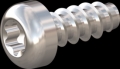 screw for plastic: Screw STS-plus KN6039 2.5x6 - T8 stainless-steel, A2 - 1.4567 Bright-pickled and passivated