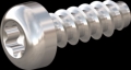 screw for plastic: Screw STS-plus KN6039 2.5x7 - T8 stainless-steel, A2 - 1.4567 Bright-pickled and passivated