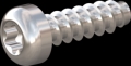 screw for plastic: Screw STS-plus KN6039 2.5x8 - T8 stainless-steel, A2 - 1.4567 Bright-pickled and passivated