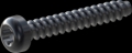 screw for plastic: Screw STS-plus KN6039 2.5x16 - T8 steel, hardened 10.9 Zinc-Nickel-plated,  baked, passivated black/ Cr-VI-free, sealed, 720 h until Fe-Corrosion