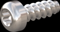 screw for plastic: Screw STS-plus KN6039 3x8 - T10 stainless-steel, A2 - 1.4567 Bright-pickled and passivated