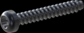 screw for plastic: Screw STS-plus KN6039 3x20 - T10 steel, hardened 10.9 Zinc-Nickel-plated,  baked, passivated black/ Cr-VI-free, sealed, 720 h until Fe-Corrosion