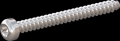 screw for plastic: Screw STS-plus KN6039 3x30 - T10 stainless-steel, A2 - 1.4567 Bright-pickled and passivated