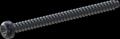 screw for plastic: Screw STS-plus KN6039 3x40 - T10 steel, hardened 10.9 Zinc-Nickel-plated,  baked, passivated black/ Cr-VI-free, sealed, 720 h until Fe-Corrosion