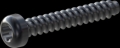 screw for plastic: Screw STS-plus KN6039 3.5x22 - T15 steel, hardened 10.9 Zinc-Nickel-plated,  baked, passivated black/ Cr-VI-free, sealed, 720 h until Fe-Corrosion