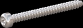 screw for plastic: Screw STS-plus KN6039 3.5x35 - T15 stainless-steel, A2 - 1.4567 Bright-pickled and passivated