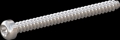 screw for plastic: Screw STS-plus KN6039 3.5x40 - T15 stainless-steel, A2 - 1.4567 Bright-pickled and passivated