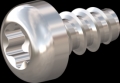 screw for plastic: Screw STS-plus KN6039 4x7 - T20 stainless-steel, A2 - 1.4567 Bright-pickled and passivated