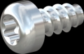 screw for plastic: Screw STS-plus KN6039 4x8 - T20 steel, hardened 10.9 zinc-plated 5-7 ?m, baked, blue / transparent passivated