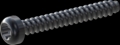 screw for plastic: Screw STS-plus KN6039 4x30 - T20 steel, hardened 10.9 Zinc-Nickel-plated,  baked, passivated black/ Cr-VI-free, sealed, 720 h until Fe-Corrosion