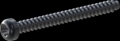 screw for plastic: Screw STS-plus KN6039 4x40 - T20 steel, hardened 10.9 Zinc-Nickel-plated,  baked, passivated black/ Cr-VI-free, sealed, 720 h until Fe-Corrosion